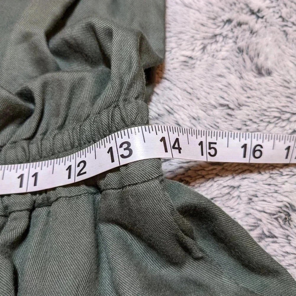 Aritzia Sunday Best Green Taggie Tabata Jumpsuit Pockets Strapless Size Small - Picture 10 of 11